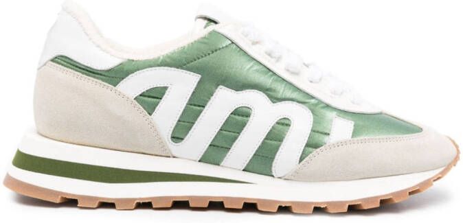AMI Paris Rush panelled sneakers Neutrals