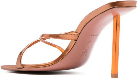 Amina Muaddi 95mm Adriana sandals Brown