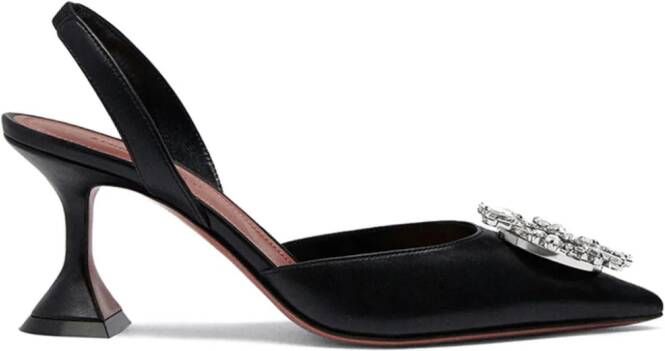 Amina Muaddi Begum Sling 70mm pumps Black