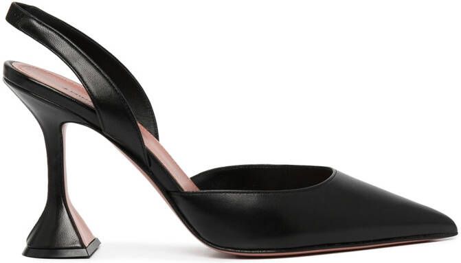 Amina Muaddi Holli 95mm slingback pumps Black