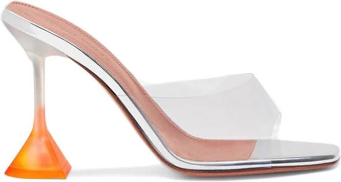 Amina Muaddi 95mm Lupita sandals Neutrals