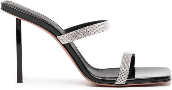 Amina Muaddi 100mm Rih sandals Black