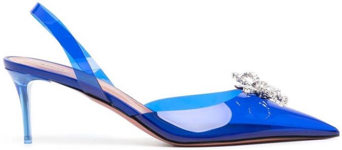 Amina Muaddi Rosie 60mm slingback pumps Blue
