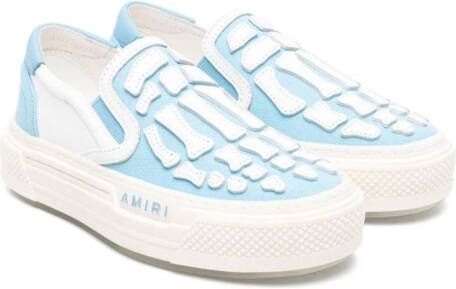 AMIRI KIDS Bones slip-on sneakers White