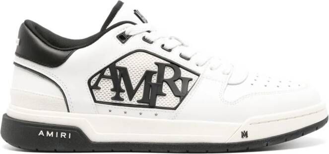 AMIRI logo-embossed leather sneakers White