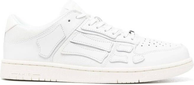 AMIRI Skel-top leather low-top sneakers White