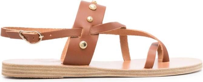 Ancient Greek Sandals Alethea Bee leather sandals Brown