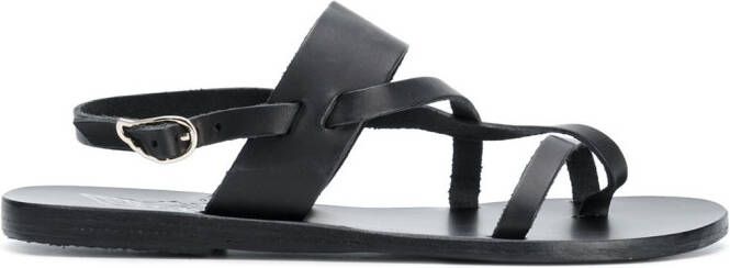 Ancient Greek Sandals Alethea flat sandals Black
