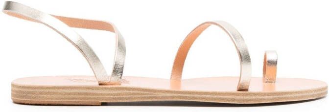 Ancient Greek Sandals Apli Eleftheria metallic-effect sandals Gold