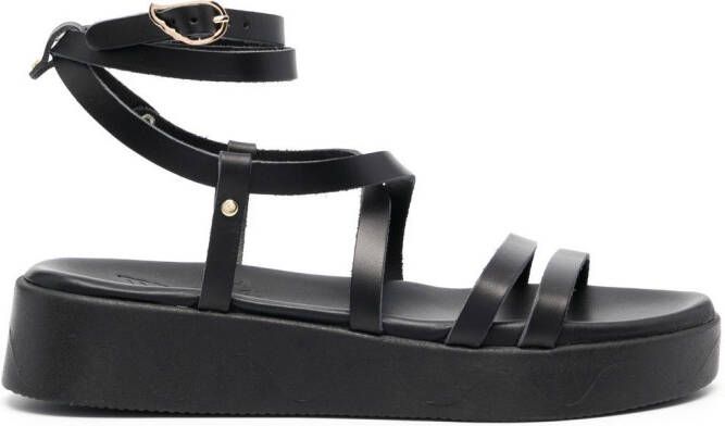 Ancient Greek Sandals 40mm Aristea strappy sandals Black
