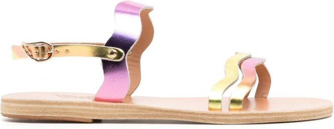 Ancient Greek Sandals Chania Tropical Sunset sandals Metallic