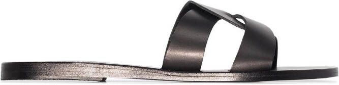 Ancient Greek Sandals Desmos crossover leather sandals Black