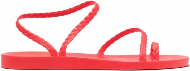 Ancient Greek Sandals Eleftheria jelly flip flops Red