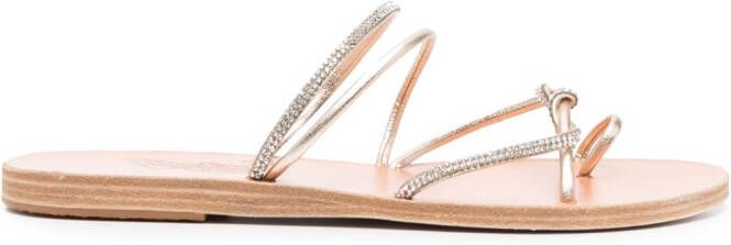 Ancient Greek Sandals Fantasia leather flip flop Gold