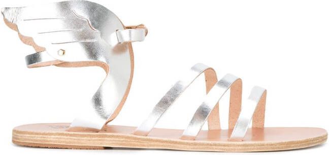 Ancient Greek Sandals gladiator sandals Metallic