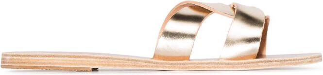 Ancient Greek Sandals Gold Desmos crossover leather sandals