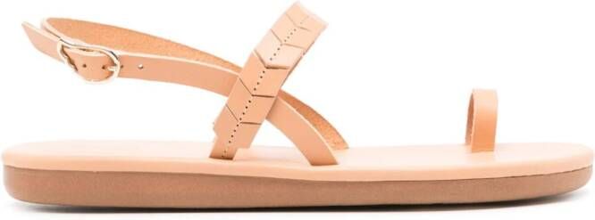 Ancient Greek Sandals Kamara leather sandals Brown