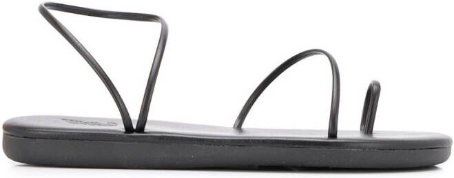 Ancient Greek Sandals Kansiz flat sandals Black