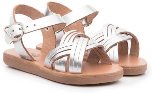 ANCIENT GREEK SANDALS KIDS Electra open-toe sandals Silver