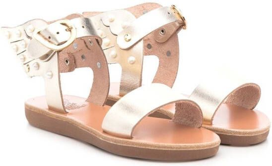 ANCIENT GREEK SANDALS KIDS Ikaria open-toe sandals Silver