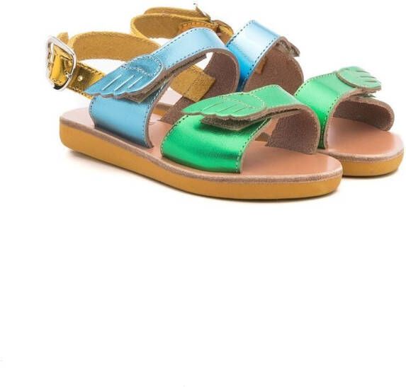 ANCIENT GREEK SANDALS KIDS Lliada open-toe sandals Blue