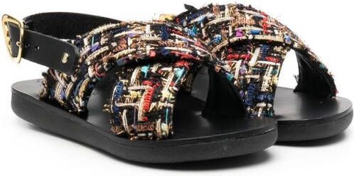 ANCIENT GREEK SANDALS KIDS Maria open-toe sandals Black