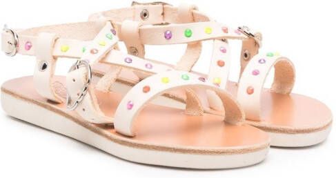 ANCIENT GREEK SANDALS KIDS Sofia crystal-embellished sandals White
