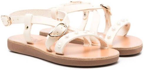 ANCIENT GREEK SANDALS KIDS Sofia open-toe sandals White
