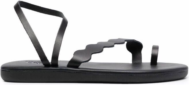 Ancient Greek Sandals Koralia leather sandals Black