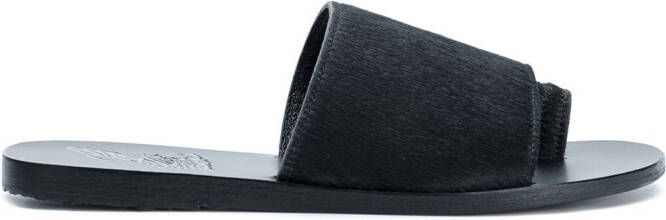 Ancient Greek Sandals Ligia flat sandals Black