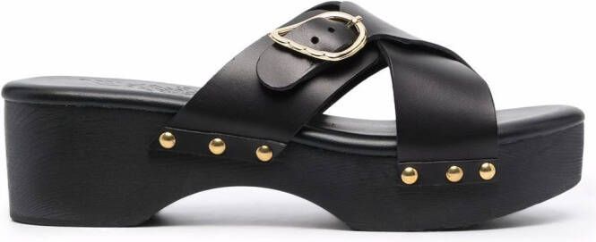 Ancient Greek Sandals Marilia clog sandals Black