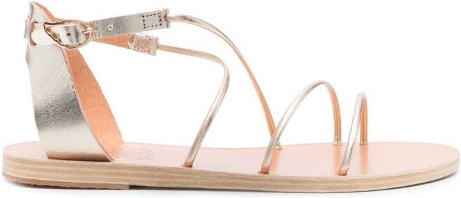 Ancient Greek Sandals Meloivia metallic-effect sandals Gold