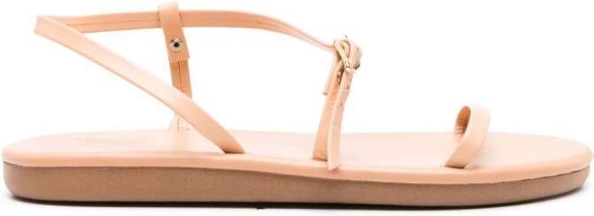 Ancient Greek Sandals Niove flat leather sandals Neutrals