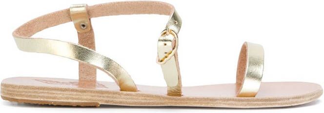 Ancient Greek Sandals Niove flat sandals Metallic