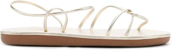 Ancient Greek Sandals Proorismos metallic-effect sandals Gold