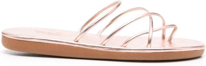 Ancient Greek Sandals Pu slip-on leather sandals Pink