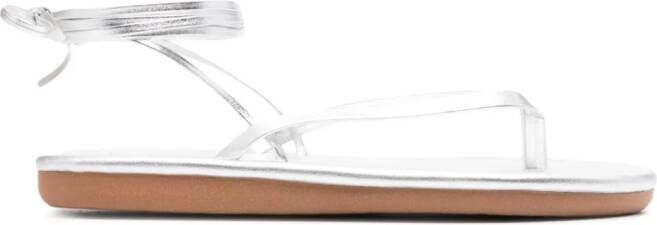 Ancient Greek Sandals Sahara leather sandals Silver