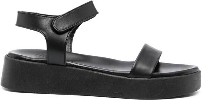 Ancient Greek Sandals Salamina leather sandals Black