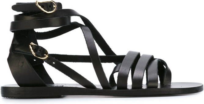 Ancient Greek Sandals Satira sandals Black