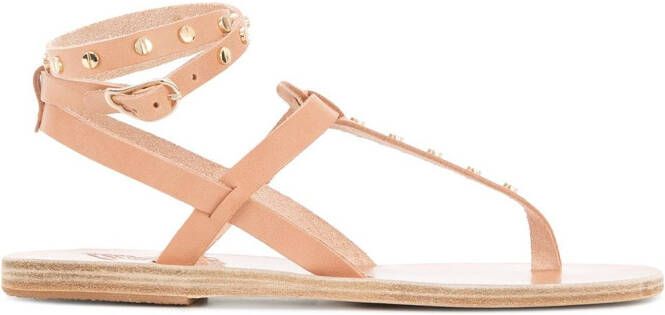 Ancient Greek Sandals studded T-bar sandals Neutrals