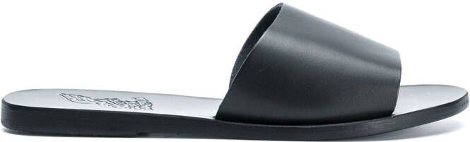 Ancient Greek Sandals Taygete flat sandals Black