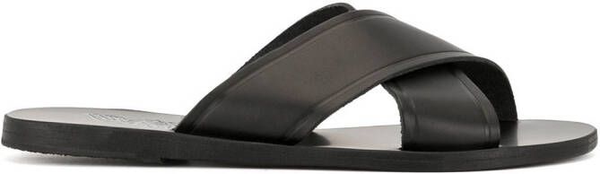 Ancient Greek Sandals Thais crossover sandals Black