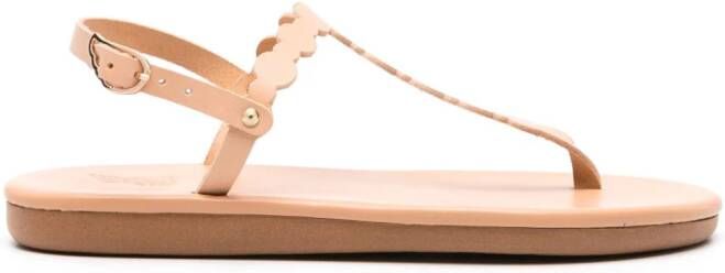 Ancient Greek Sandals Velos flat leather sandals Neutrals