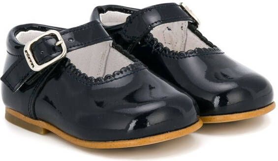 ANDANINES scalloped detail ballerinas Blue