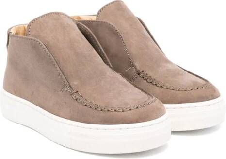 Andrea Montelpare leather slip-on ankle boots Brown