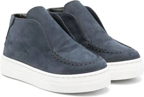 Andrea Montelpare leather slip-on sneakers Blue