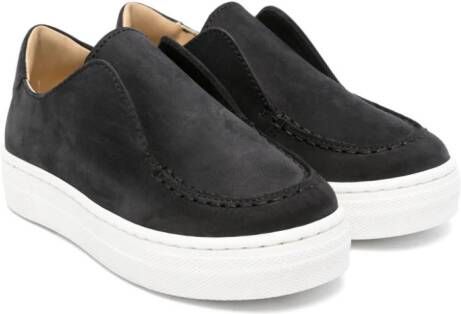 Andrea Montelpare suede loafers Black