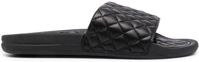 APL: ATHLETIC PROPULSION LABS quilted Lusso slides Black