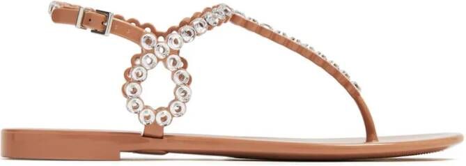 Aquazzura Almost Bare crystal-embellished sandals Pink