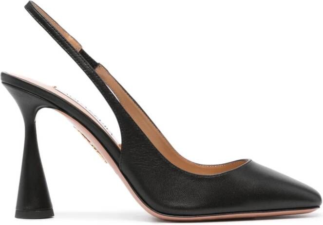 Aquazzura Amore 100mm leather pumps Black